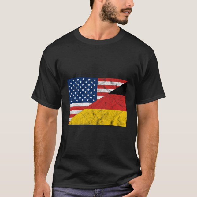 Usa Gery Student Exchange T Shirt (Framsida)