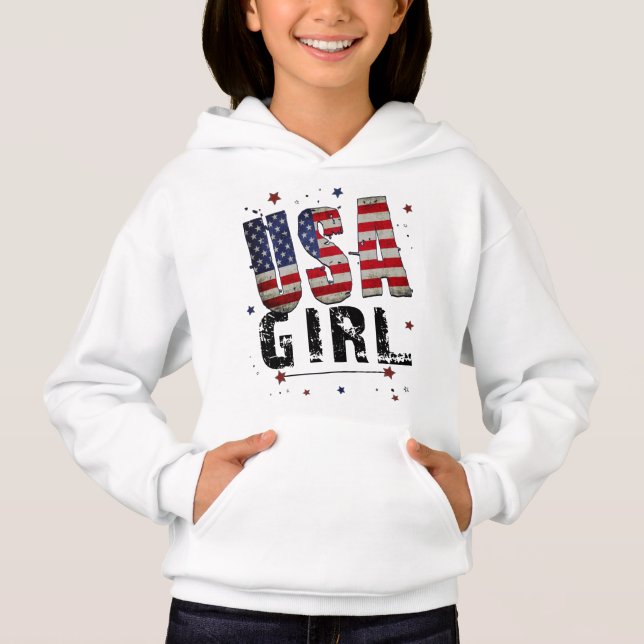 USA Girl T Shirt (Framsida)