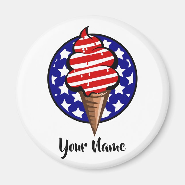 USA GLASS ALL SHIRT MAGNET (Framsidan)
