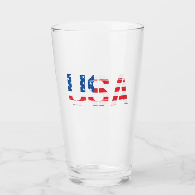 "USA" Glass Kopp (Framsida)