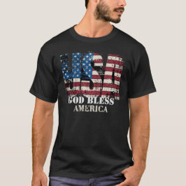 USA God Bless America  T Shirt