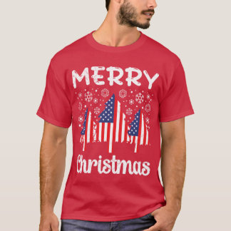 USA God jul Firrees jul-familjen Party T Shirt