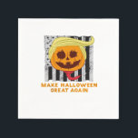 USA Gör Halloween Underbar igen till en rolig klas Pappersservett<br><div class="desc">Ett amerikanskt "Gör Halloween Underbart igen" roligt klassiskt designläge. Patriotisk,  häxig och festlig.</div>