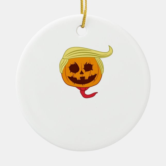 USA Gör Halloween Underbart igen lustigt Julgransprydnad Keramik (Framsidan)