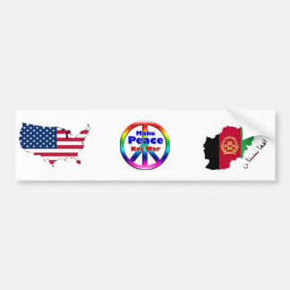 USA "gör krig" Afghanistan för fred inte Bildekal