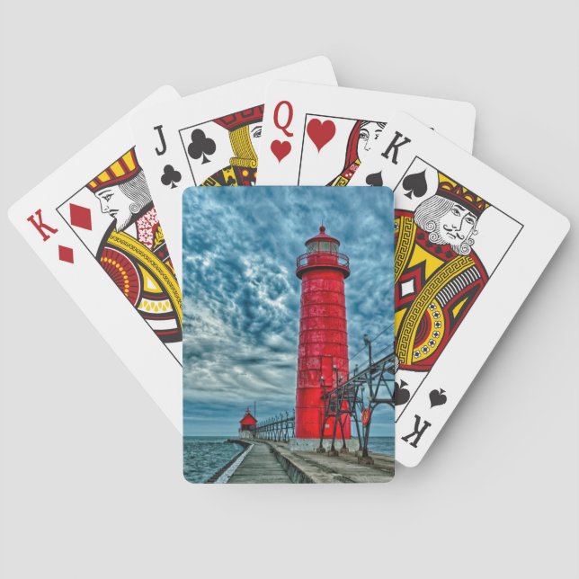 USA, Grand Haven, Michigan, fyr Casinokort (Baksidan)