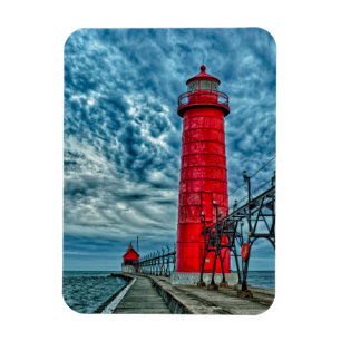 USA, Grand Haven, Michigan, fyr Magnet