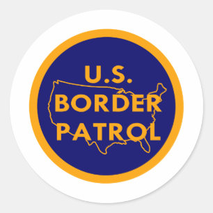 USA Gräns Patrol nr 2002 Runt Klistermärke