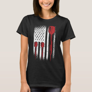 USA Graphic Dart Player Darts Dartboard Bullseye T Shirt