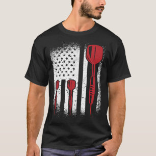 USA Graphic Dart Player Darts Dartboard Bullseye T Shirt