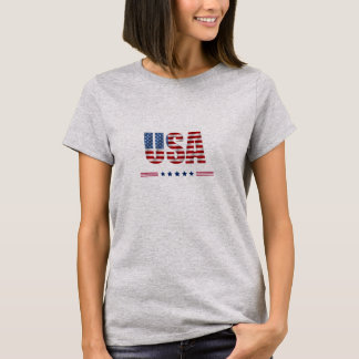 USA grått T-Shirt