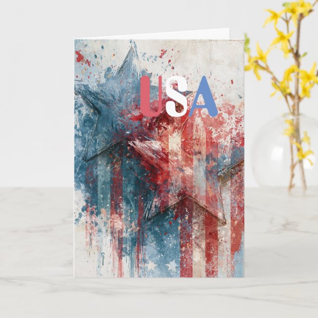 USA Grattiskort Kort (Gul blomma)