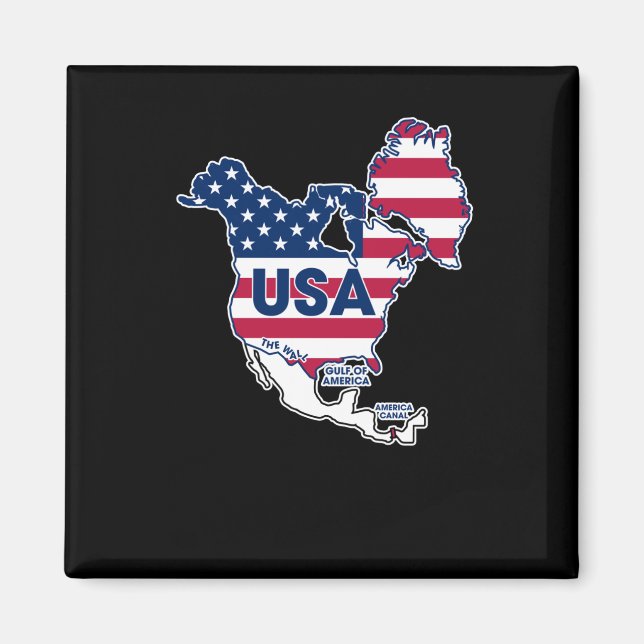 Usa = Grönland + Kanada + Bukt + Kanal Magnet (Framsidan)