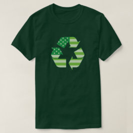 USA grönt återvinningsymbol T Shirt