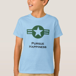 USA: Grönt för fortsättning Happiness T-shirt