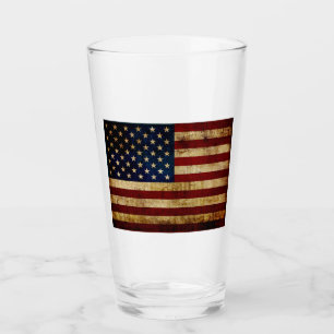 USA / Grungad flagga Glaskopp