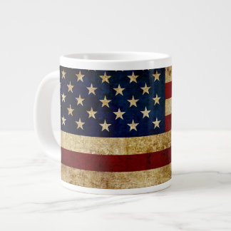USA / Grungad flagga Jumbo Mugg