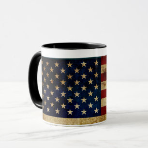 USA / Grungad flagga Mugg