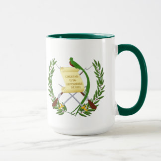 USA Guatemala Hjärtflaggor Hispanic Heritage Mugg