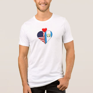 USA Guatemala Hjärtflaggor Hispanic Heritage T Shirt