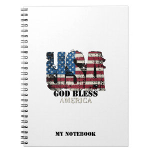 USA Gud välsigne Amerika Anteckningsbok