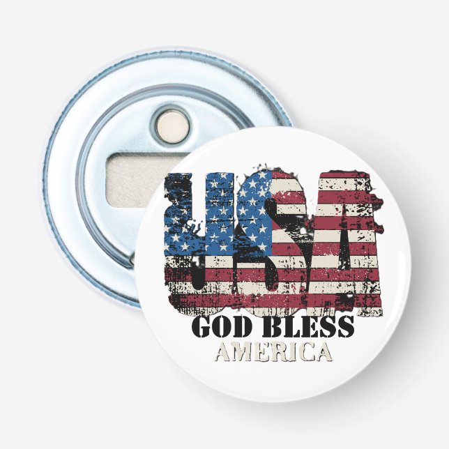USA Gud välsigne Amerika  Flasköppnare (Framsidan)