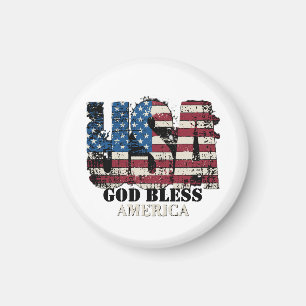 USA Gud välsigne Amerika Magnet