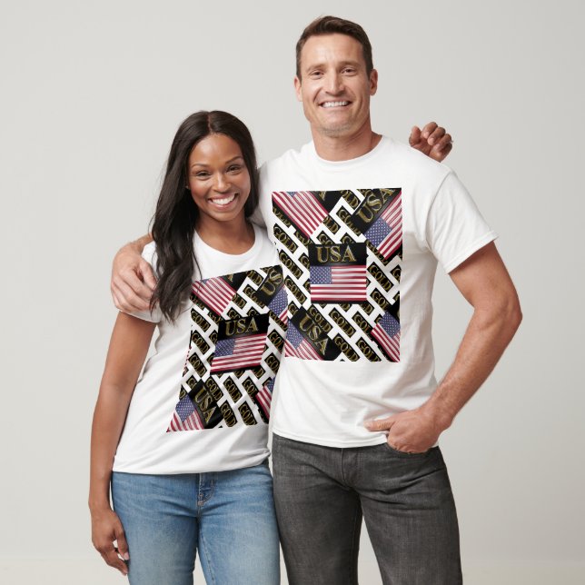 USA GULD HOCKEY T SHIRT (Unisex)