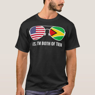 USA Guyana Flagga Sunglasses Guyanese Americuli T Shirt