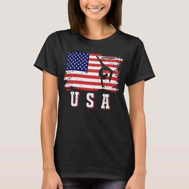 USA GYMNASTICS T SHIRT (Framsida)