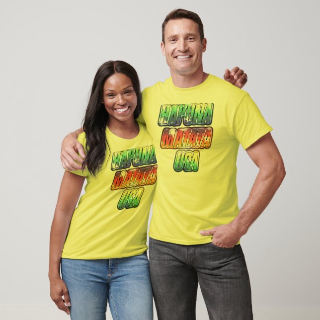 USA Hakuna Matata designer Tshirt Tee (Unisex)