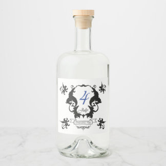 USA-hälsningskort för Independence day Spritflaskor Etikett