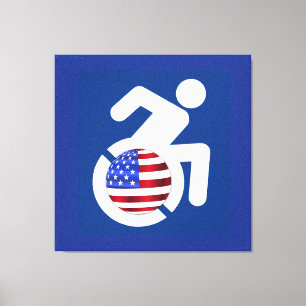 USA Handicfied Canvastryck
