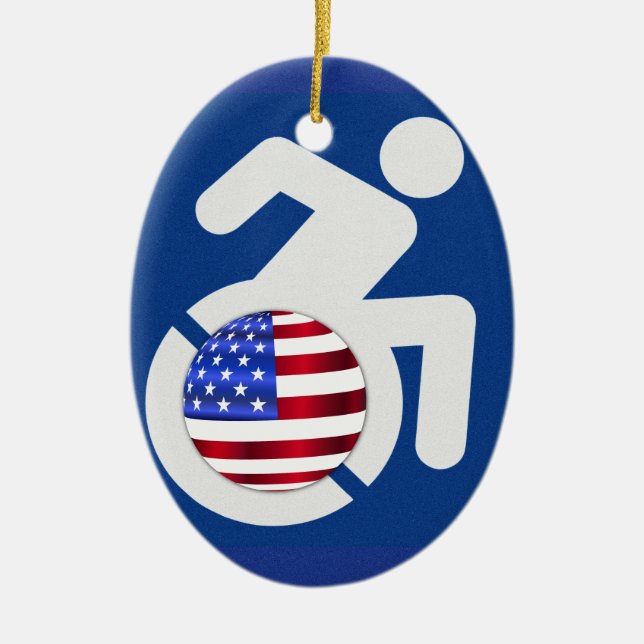 USA Handicfied Julgransprydnad Keramik (Framsidan)