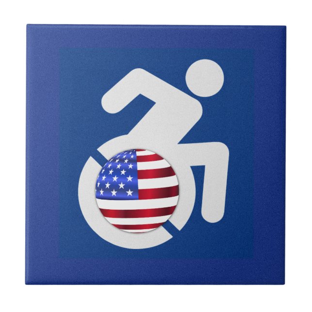 USA Handicfied Kakelplatta (Framsidan)