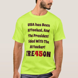 USA har attackerats, och presidenten har ställt si T Shirt