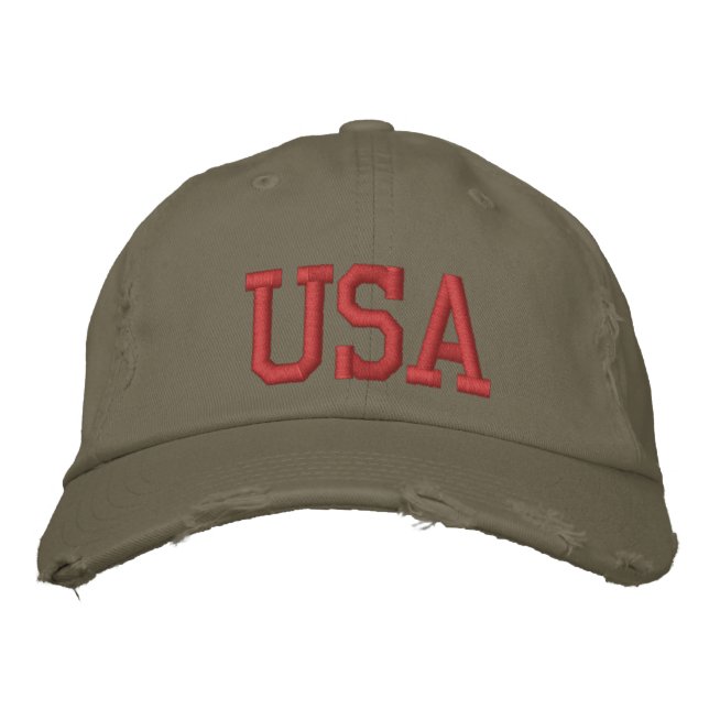 USA HAT BRODERAD KEPS (Framsida)