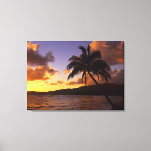 USA, Hawaii, Kauai, Färgglad soluppgång i en 2 Canvastryck