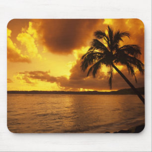 USA, Hawaii, Kauai, Färgglatt soluppgång i en Musmatta