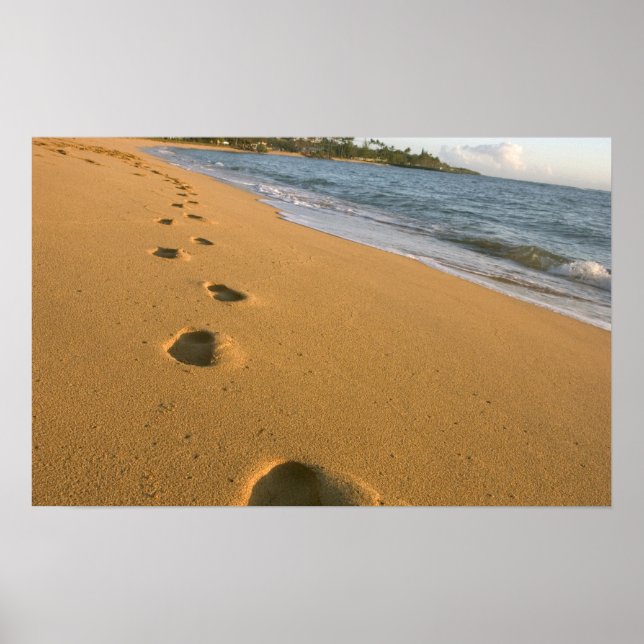 USA, Hawaii, Kauai, Kapa'a, strand. Poster (Framsidan)