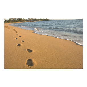 USA, Hawaii, Kauai, Kapa'a, strand. RF) Fototryck