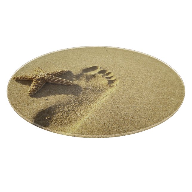 USA, Hawaii, Maui, Makena Beach, Footprint och (Hörn)