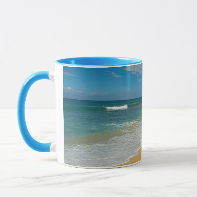 USA, Hawaii, Molokai Island, Three Mile Beach Mugg (Vänster)