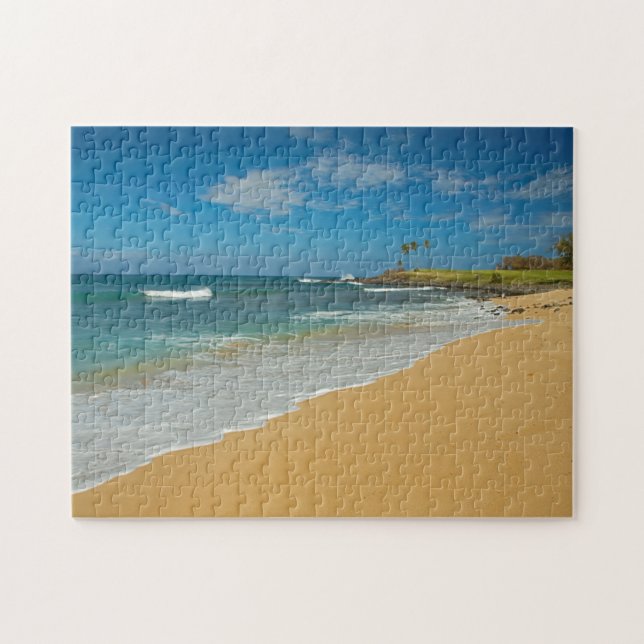 USA, Hawaii, Molokai Island, Three Mile Beach Pussel (Horisontell)