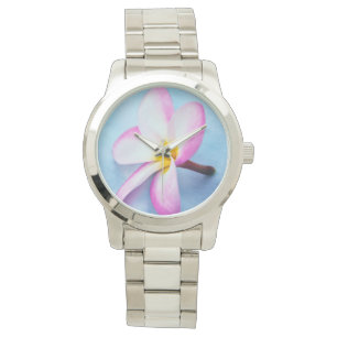 USA, Hawaii, Oahu, Plumeria blommor i blom 2 Armbandsur