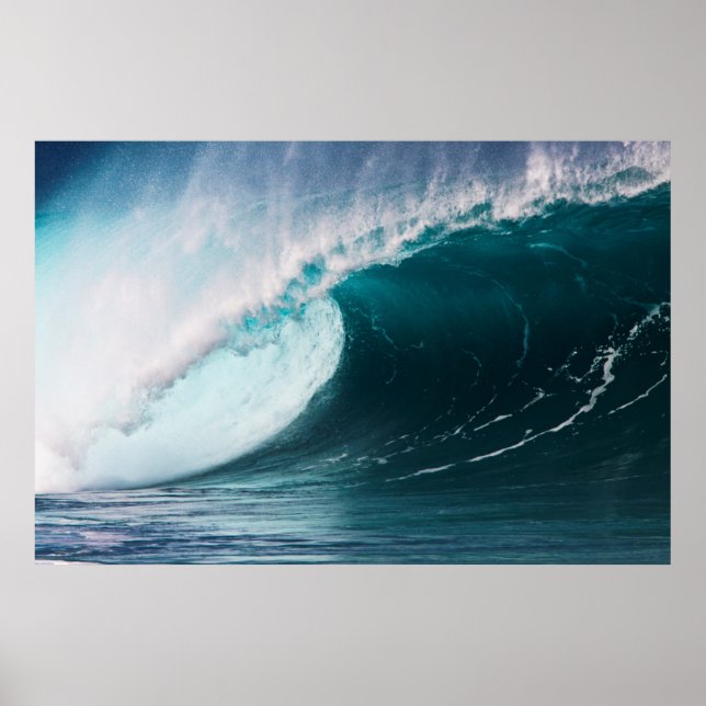 USA, Hawaii, Oahu, Stora vågar Poster (Framsidan)