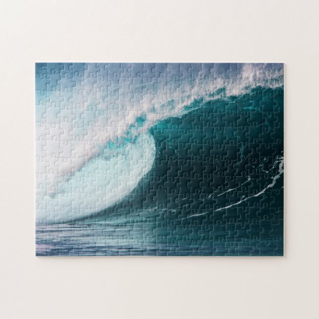 USA, Hawaii, Oahu, Stora vågor Pussel (Horisontell)