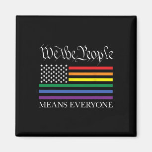USA Hbtq-Jämlikhet Vi Folket Innebär Alla Ga Magnet
