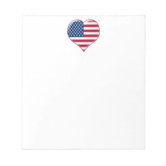 USA Heart Charm Anteckningsblock