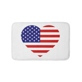 USA Heartflag bment Badrumsmatta